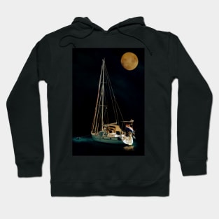 Anchored Under A Full Moon Hoodie